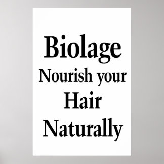 Salon Barbershop Poster Hair Nourish Biolage