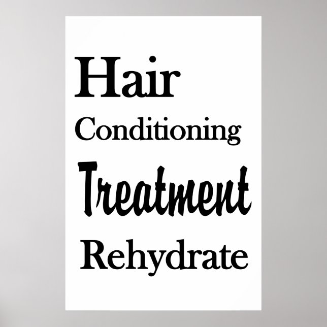 Salon Barbershop Posters Conditioning Rehydrate (Frente)