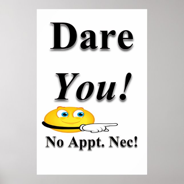 Salon Barbershop Posters Dare you (Frente)