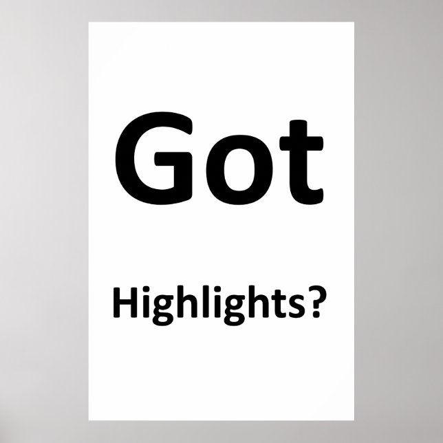 Salon Barbershop Posters Got Highlights? (Frente)