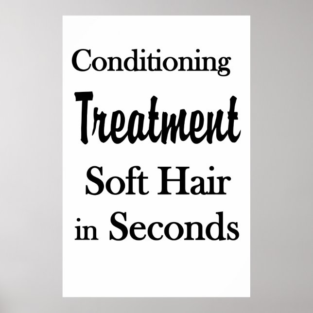 Salon Barbershop Posters Soft Hair Conditioning  (Frente)