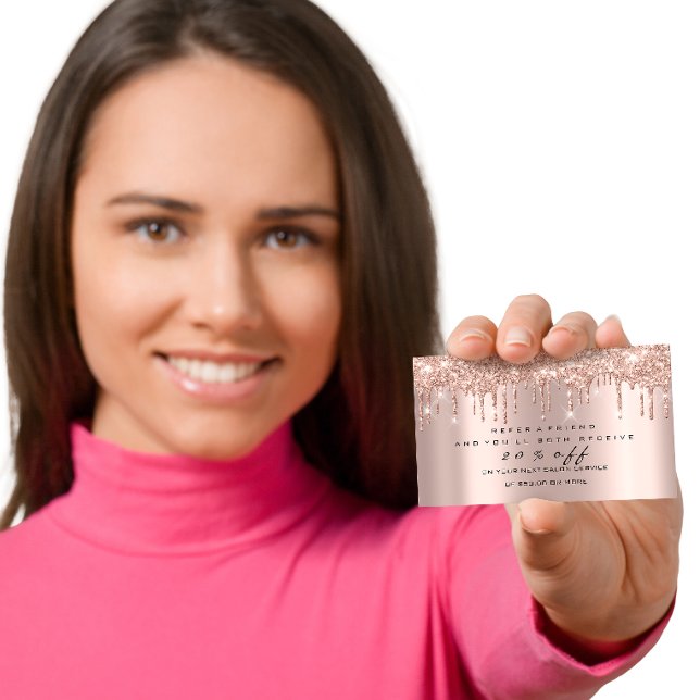 Salon Referral Card Spark Makeup Lashes Unhas Wax (Salon Referral Card Spark Makeup Lashes Nails Wax)