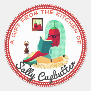 Salsa-pimenta-chili da cozinha do adesivo