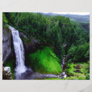 Salt Creek Cai no Papel Scrapbook do Oregon