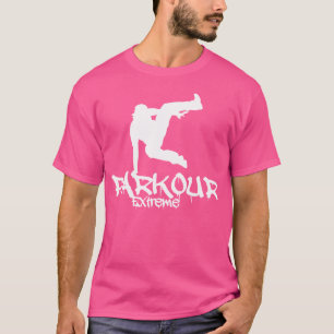 Saltador de Cidade Parkour Camiseta Parkour Free