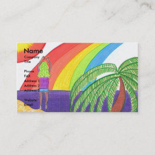 Salte para a alegria! Modelo de cartão de negócios