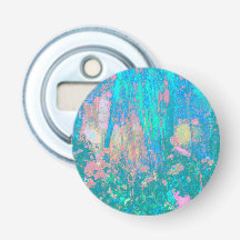 Salto de Aqua Trippy com flores psicodélicas