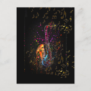 Salto Saxofônico E Notas De Música