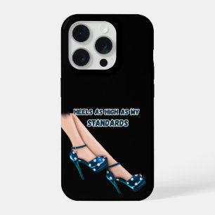 Saltos Altos Teal com Bolinhas e Capa de iPhone Ci