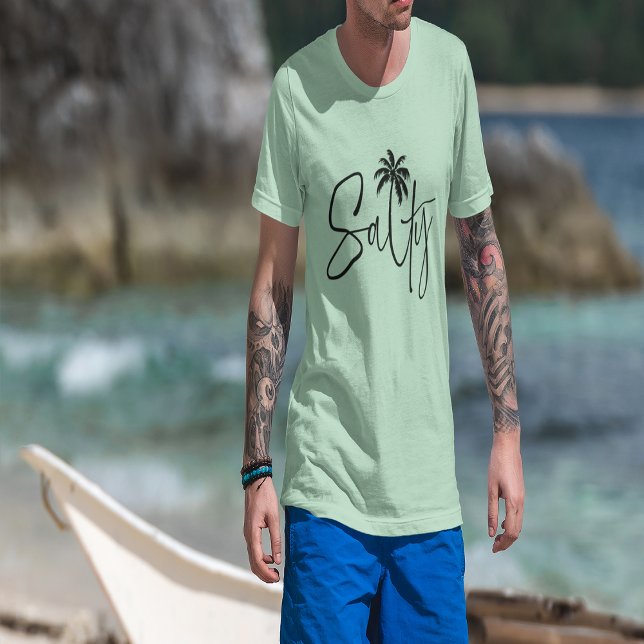 Salty Palm Design (Salty Palm Design Tri-Blend Shirt (4 Him))