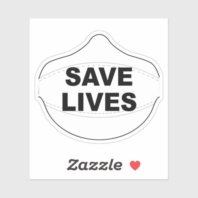 Salvando Vidas mascarar vinil adesivo (Folha)