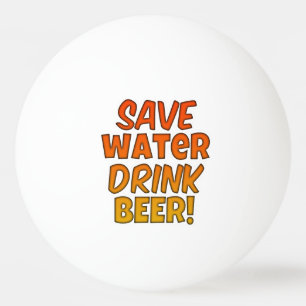 Salvar a bola de Pong da cerveja da bebida da águ