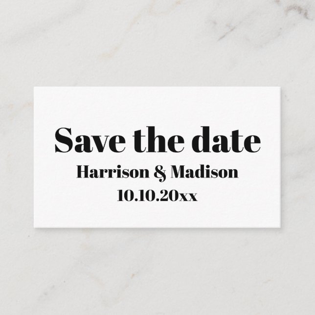 Salvar a data, anúncio de casamento moderno person (Frente)