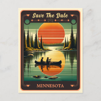 Salvar a data | Cartão postal para o Convite Minne