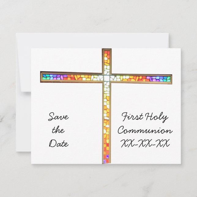 Salvar a data - comunhão - convite (Frente)