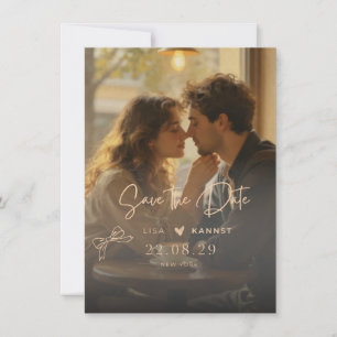Salvar a Data Convite de Casamento Romântico