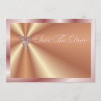 Salvar a data de convite com fita de pérolas