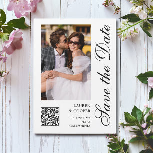 Salvar a Data do Script Na moda Branco Preto Moder