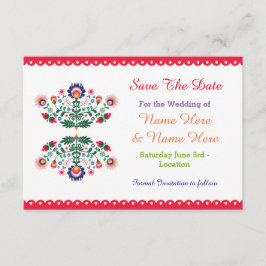 Salvar a data Fiesta Convite de casamento Floral M