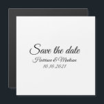 Salvar a data, personalizar texto Anúncio de casam<br><div class="desc">Salvar a data, personalizar texto preto branco Anúncio de casamento</div>