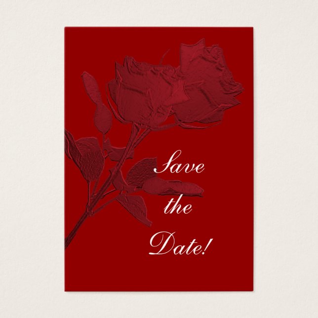 Salvar a data - Rosa vermelha (Frente)
