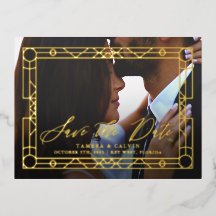 Salvar a foto da data e o quadro decorativo Dourad