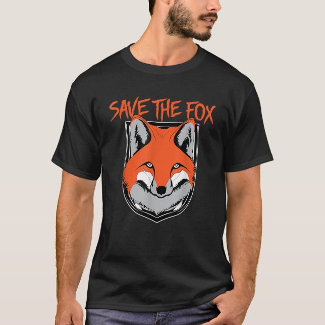 SALVAR A FOX T Camiseta dos direitos dos animais (Frente)
