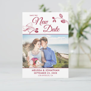 Salvar a nova foto de adiamento do casamento