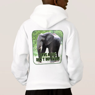 Salvar a vida de um elefante, não compre o Hoodie