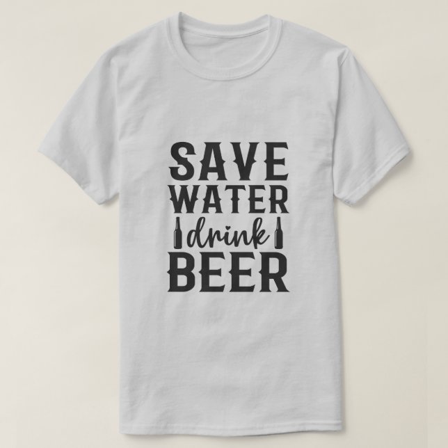 Salvar Camisa De Beer De Água (Frente do Design)