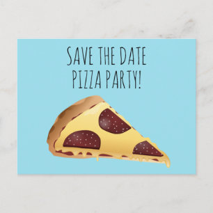 SALVAR cartões-postais de CONVITES DE FESTAS PIZZA
