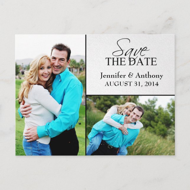 salvar cartões postais de fotos de data (Frente)