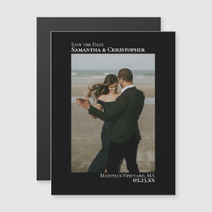 Salvar minimamente a data do ímã preto de fotos ve