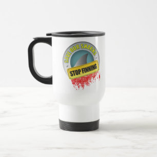 Salvar nossa caneca de viagem isolada Finning da