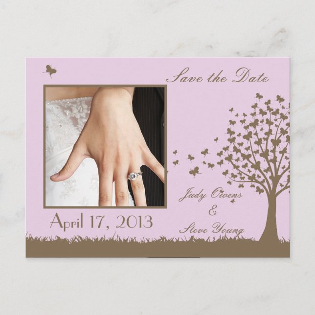 Salvar o anúncio da árvore de borboletas Data (Frente)