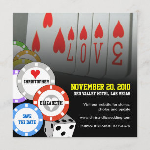 Salvar o cartão 5 do amor do convite da data