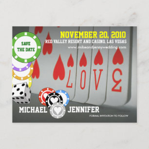 Salvar o cartão 6 do amor do convite da data