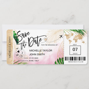 Salvar o Cartão de Embarque Mapa Mundial Praia Con