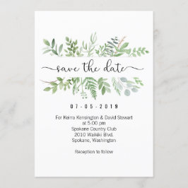 Salvar o cartão do convite das hortaliças da data