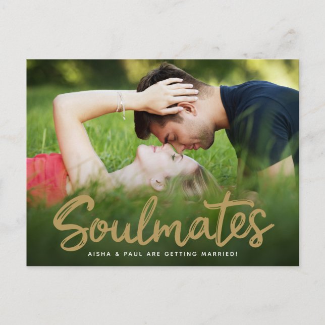 Salvar O Cartões de fotos De Script Manuscrito De  (Frente)