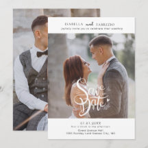 Salvar o Convite de casamento Simples de Data