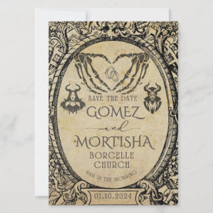 Salvar o convite de data   Gótico   Academia Escur