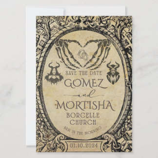 Salvar o convite de data | Gótico | Academia Escur