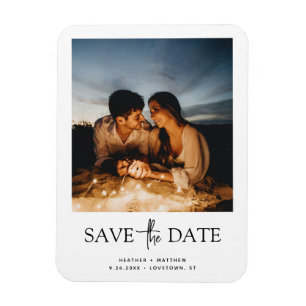 Salvar o ímã de lançamento do casamento de fotos d