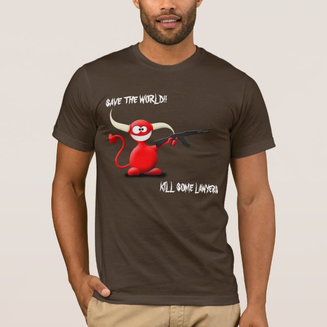 Salvar o matar do mundo alguma camisa do diabo do (Frente)