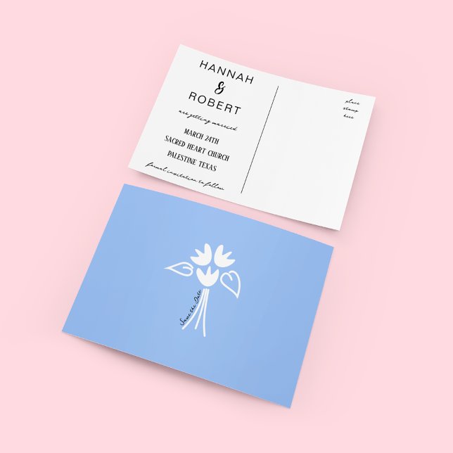 Salvar o Modelo do Cartão-postal de data (Save the Date Postcard Template)