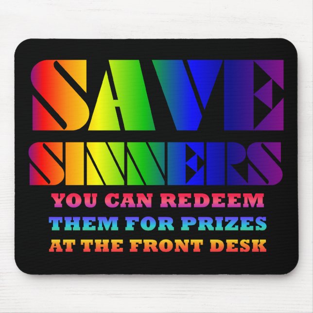 Salvar pecadores Mousepad (Frente)