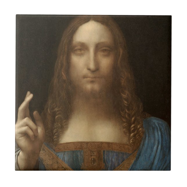 Salvator Mundi de Leonardo da Vinci (Jesus Cristo) (Frente)