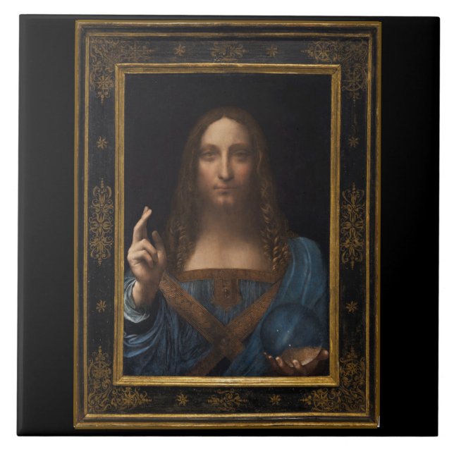 Salvator Mundi por Leonardo da Vinci cerca de 1500 (Frente)