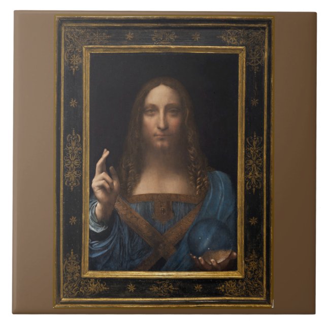 Salvator Mundi por Leonardo da Vinci cerca de 1500 (Frente)